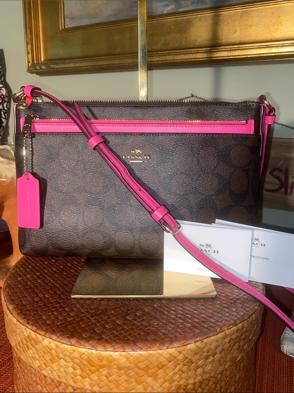 Coach East/West Pop Crossbody Bag - New - Two Pieces